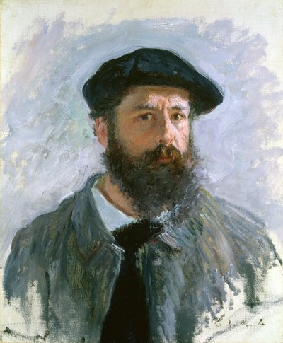 Self Portrait with a Beret by Claude Monet